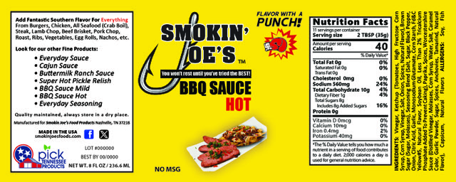 Smokin Joe's HOT BBQ Sauce